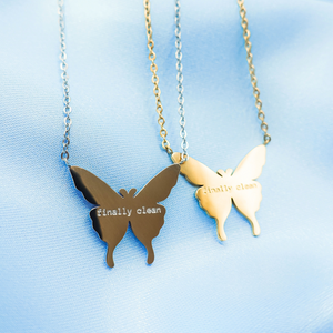 Clean Butterfly Necklace