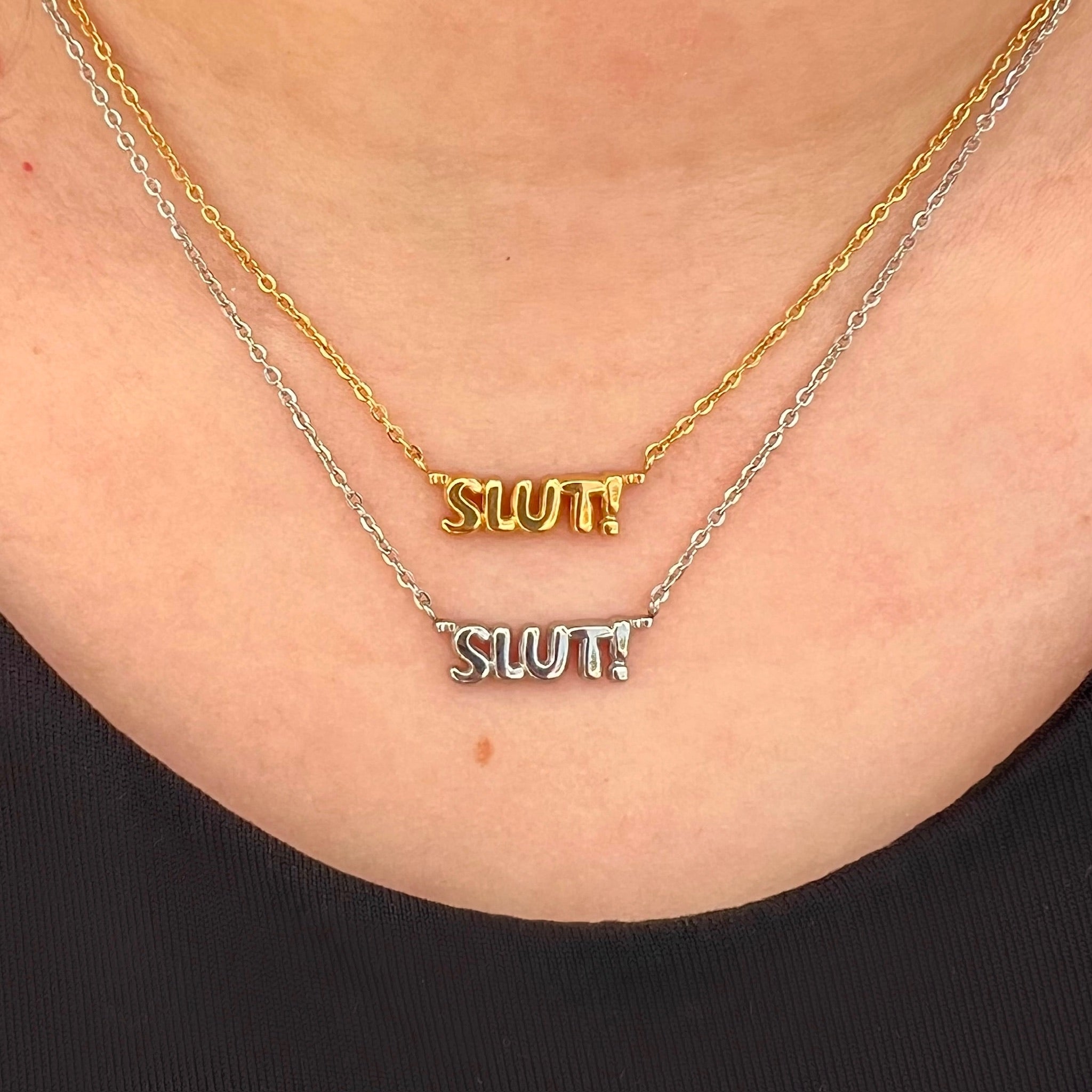 "SLUT!" Necklace