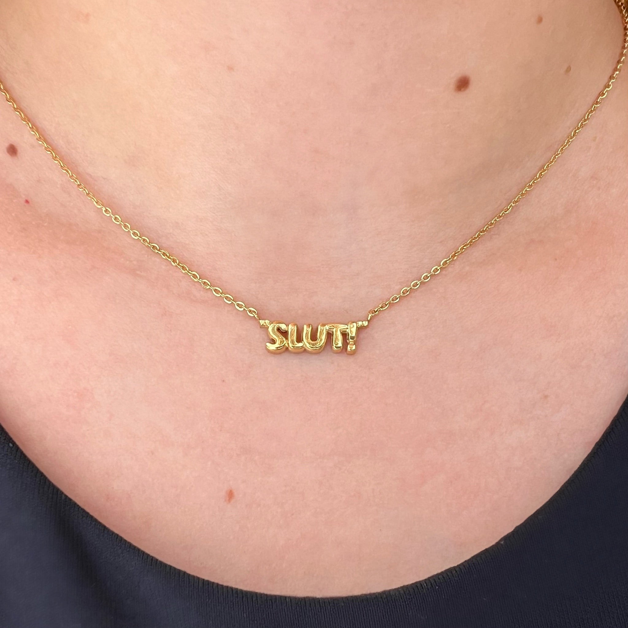 "SLUT!" Necklace