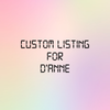 Custom Listing for D'Anne