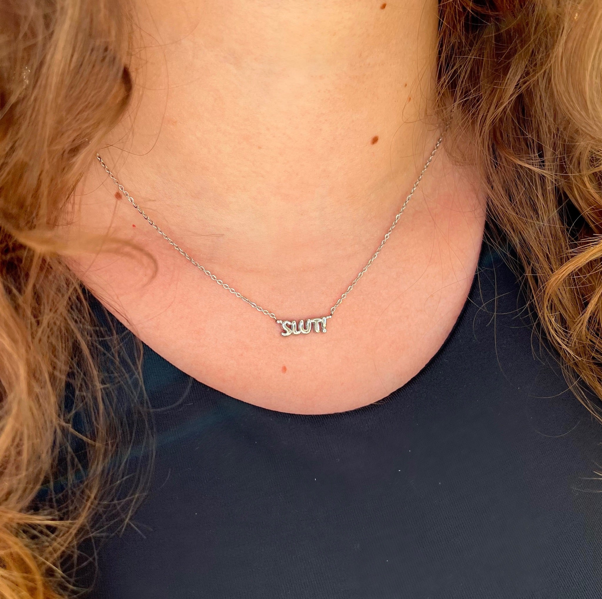 "SLUT!" Necklace