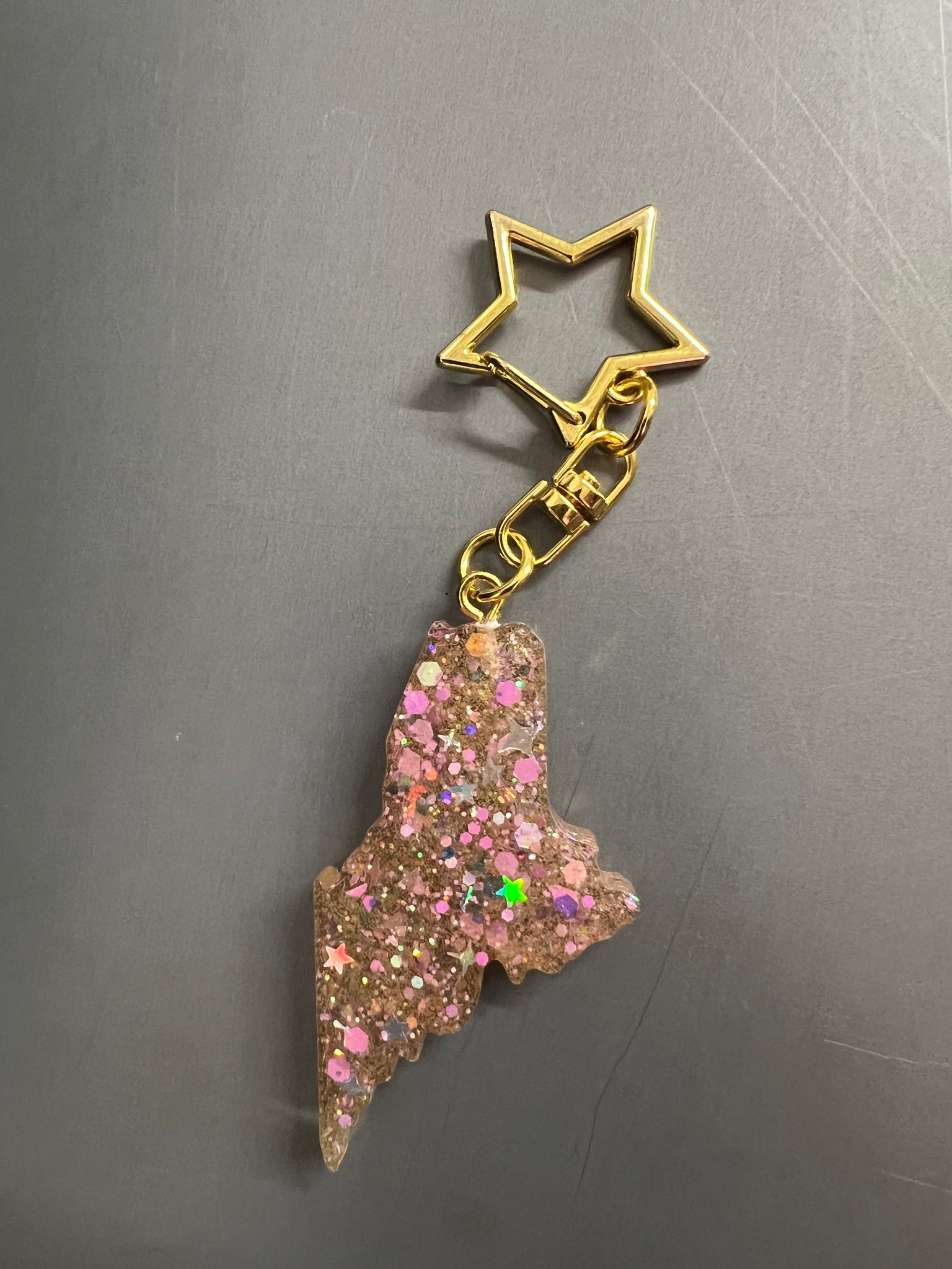 Pink Maine With Star Chain