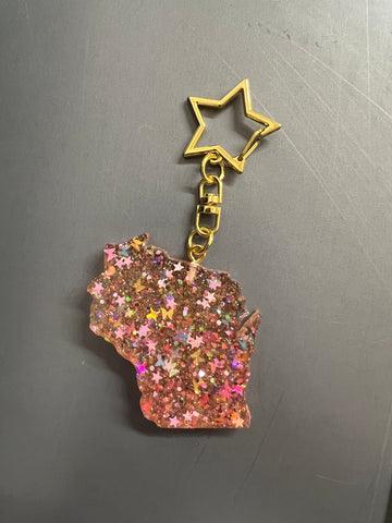 Pink Wisconsin With Butterflies And Star Chain