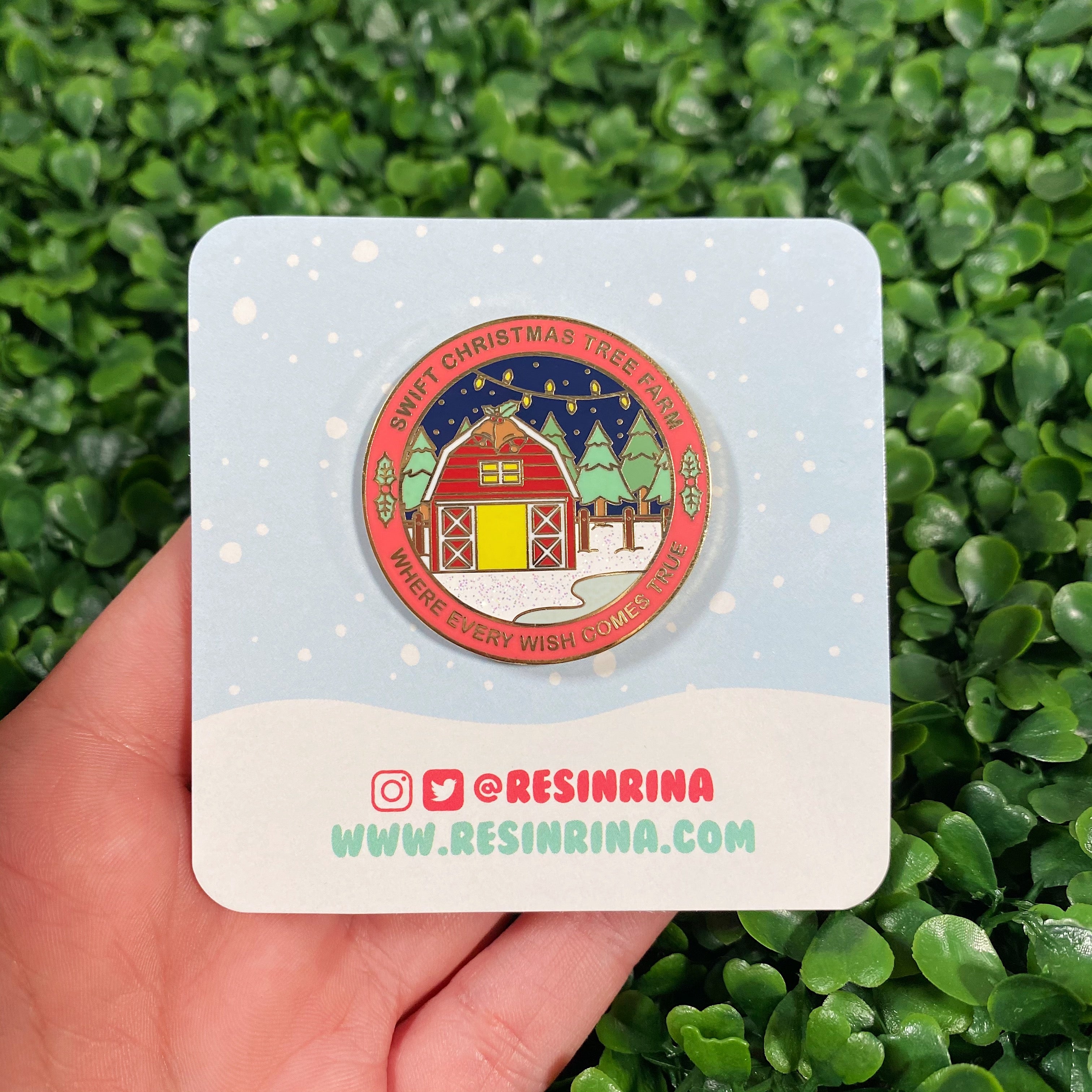 Christmas Tree Farm Hard Enamel Pin